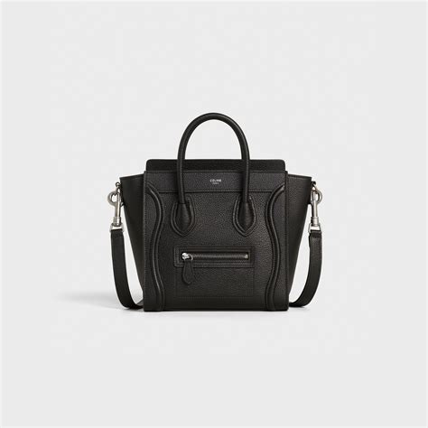 celine nano bag price black|celine nano luggage shoulder bag.